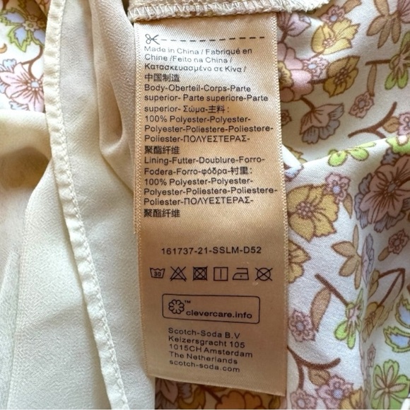 SCOTCH & SODA Maison Scotch Floral Print Camisole Top – Size S - Picture 13 of 15